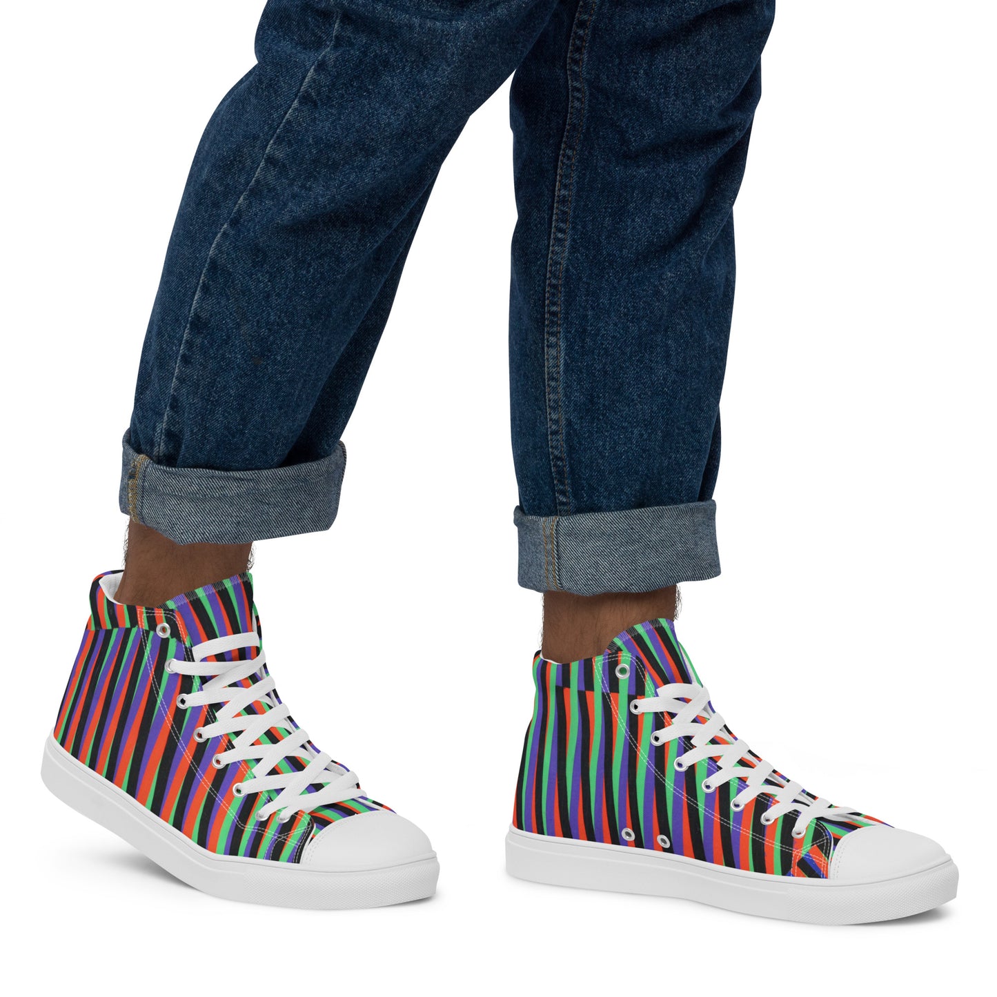 Men’s high top canvas shoes